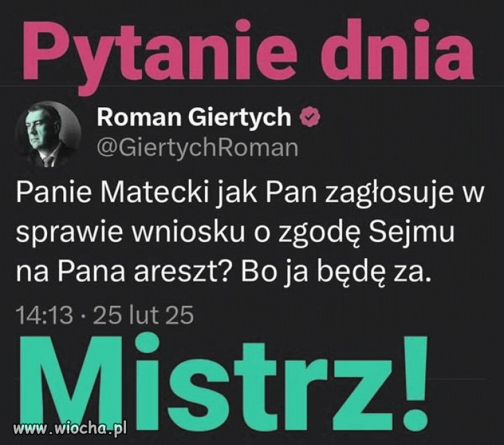 Romek jak zawsze w punkt