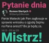 Romek jak zawsze w punkt