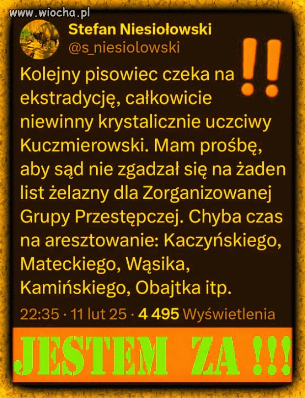 Czas na ich aresztowanie jest już od dawna