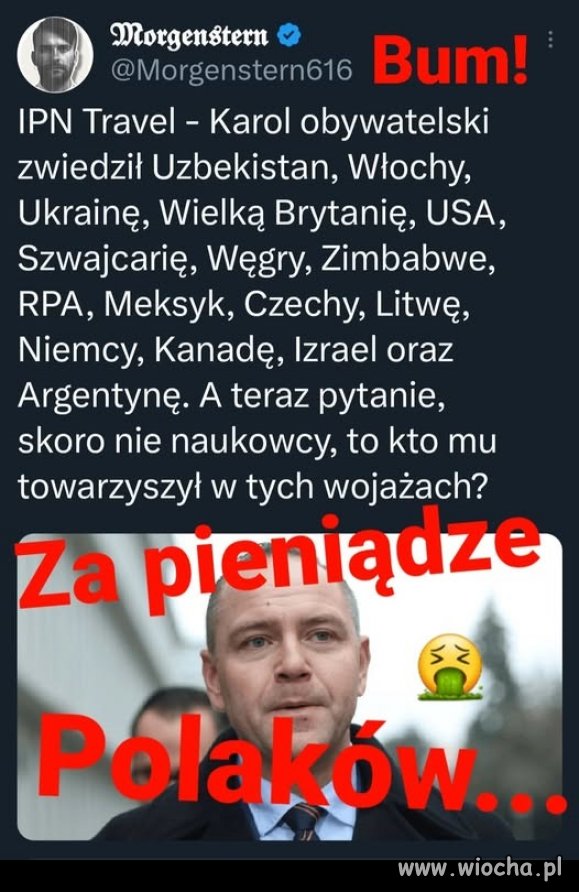 Patriota zwiedza świat za pieniądze obywateli. To już było: Klasa robotnicza