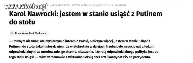 Raczej pod stół