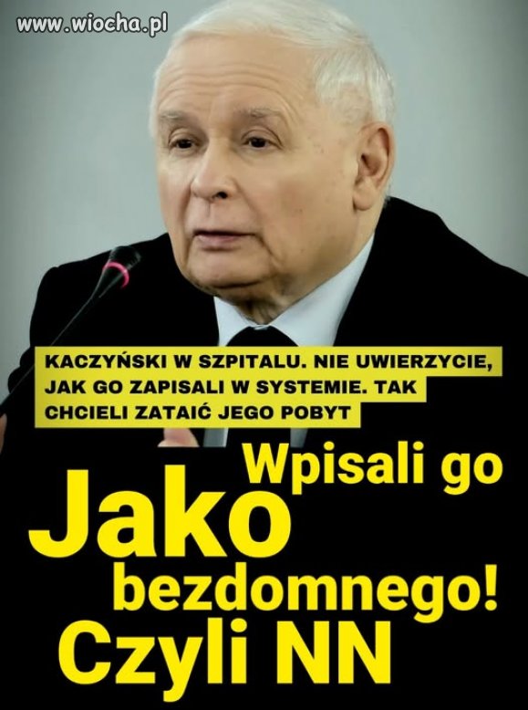 Zapisali go tak jak menela bez kontaktu zgarniętego z ulicy 