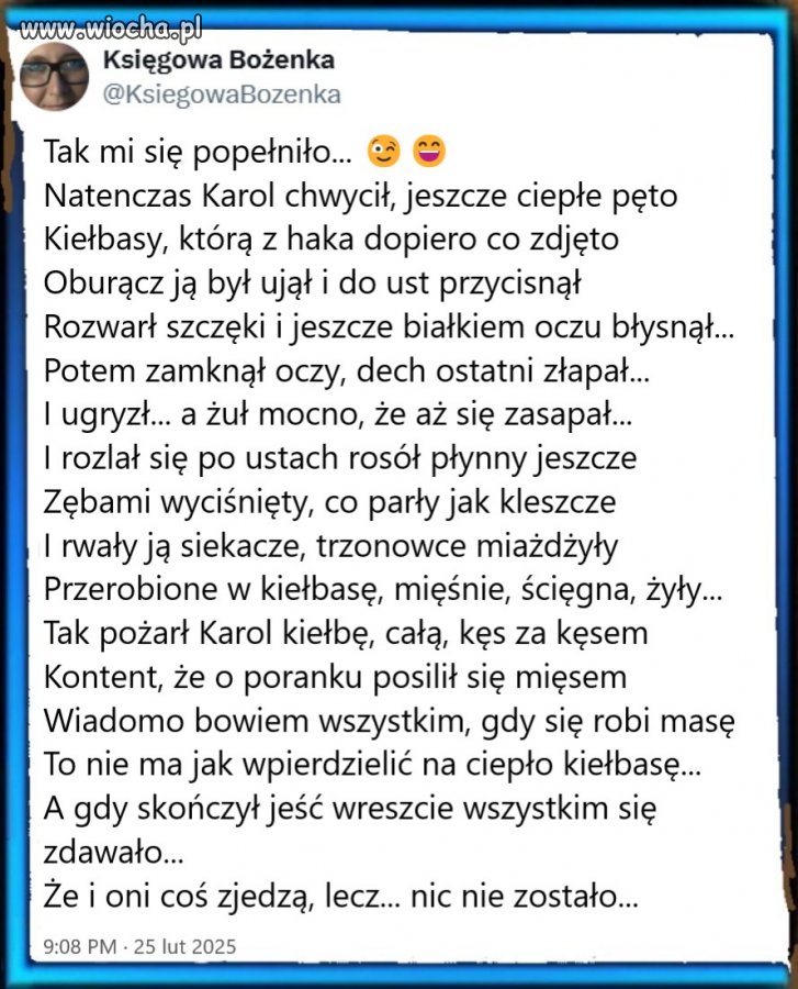 Nie ma masy bez kiełbasy