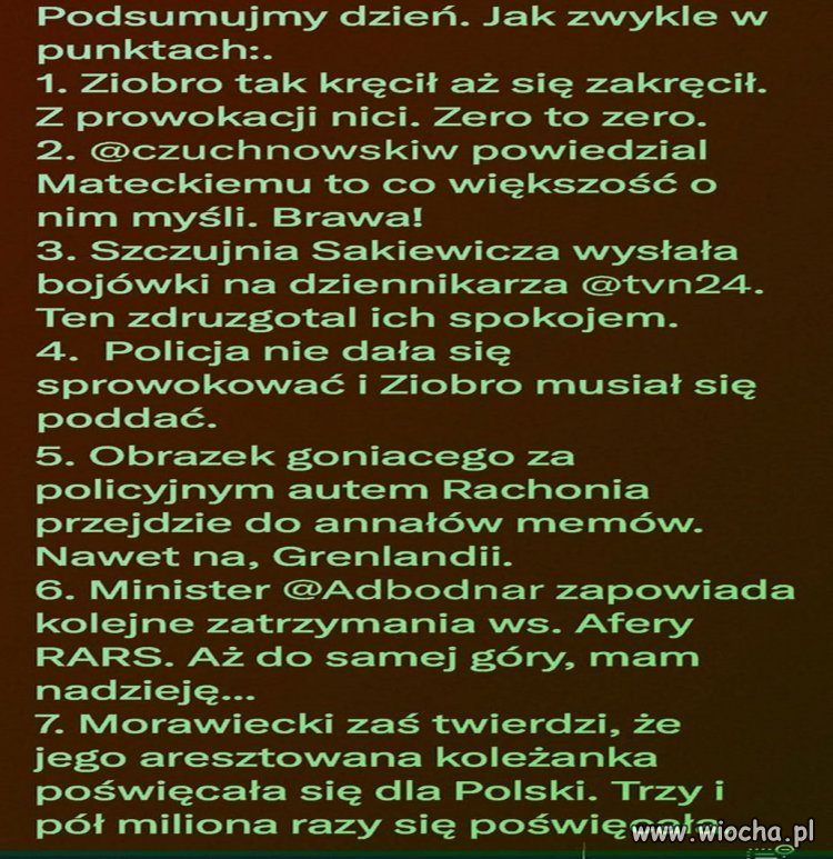 Takie tam podsumowanie ostatnich dni