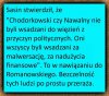 Bezczelność pisowskiego warchoła