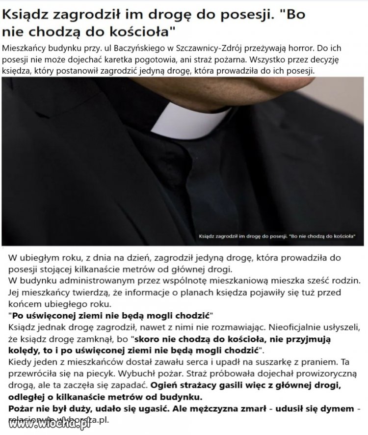 Bo nie chodzą do kościoła
