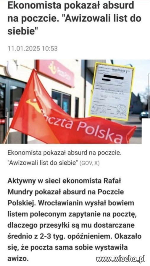 Poczta Polska kontra 