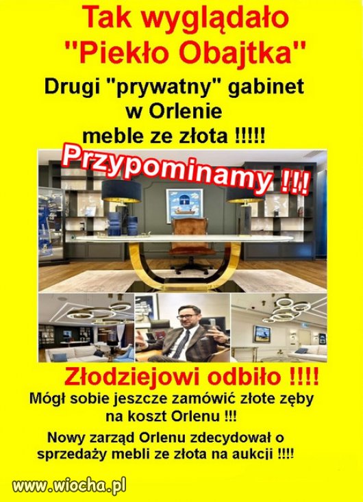 Obajtek to nie tylko złodziej ale i prostak, jak Kaczyński!
