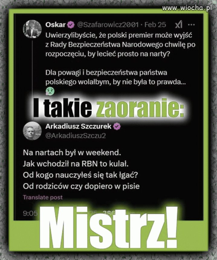 Oskarek to też takie pisowskie ścierwo