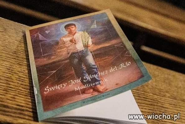 Relikwie 15-letniego św.  w poznańskim kościele. 