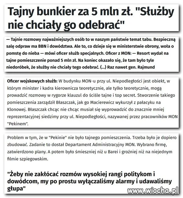 Jak Błaszczak kazał sobie