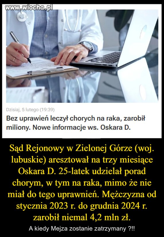 Hieny takie jak Mejza żerujące na ludzkiej