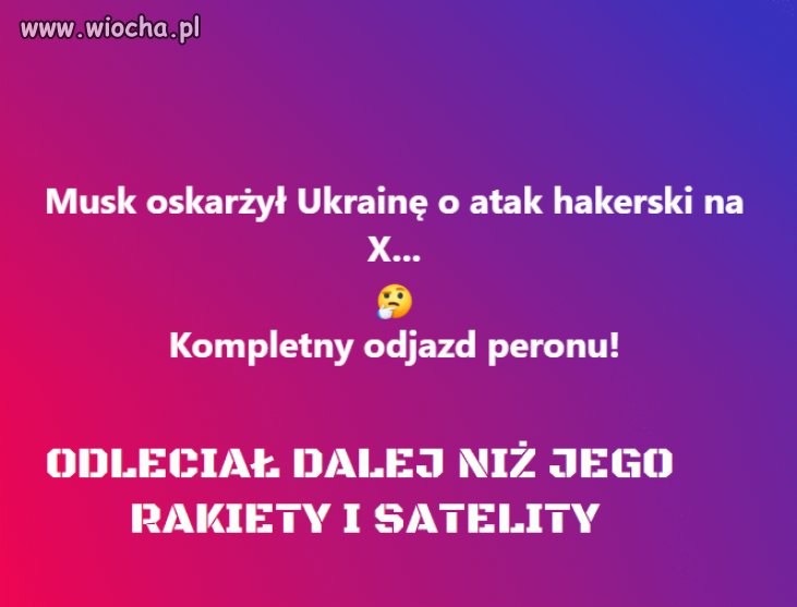 Panie Musk wracaj do swojej Afryki