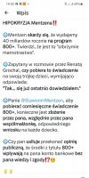  Mentzen bije rekordy kłamstwa