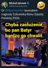 Człowiek Roku !  Teraz dać mu Dzbana Roku ...