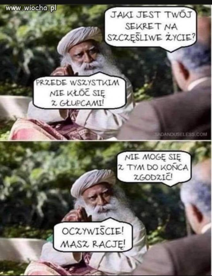 Mądry nie skomentuje,głupi nie będzie wiedział 