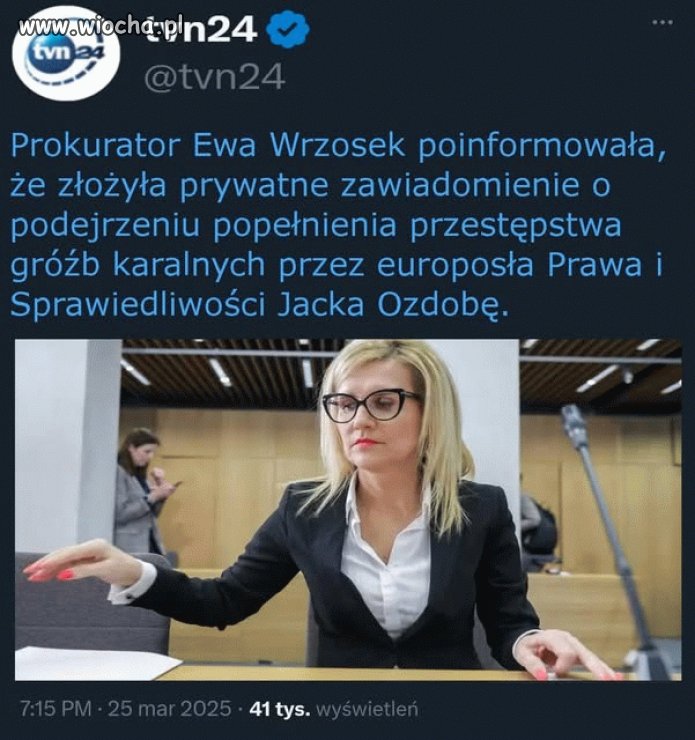 Tak trzymać pani Ewo