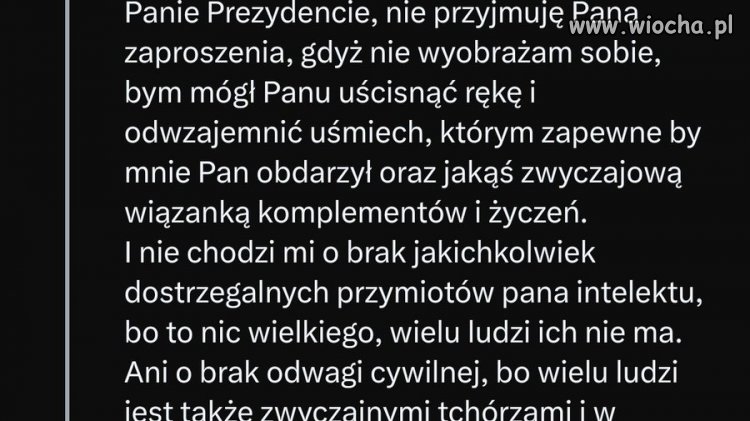 Duda wysłał zaproszenie w celu odebrania nominacji profesorskiej.