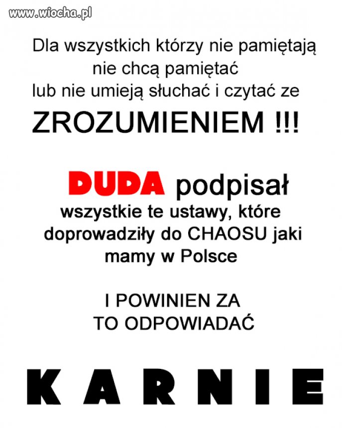 Powtarzam kolejny raz
