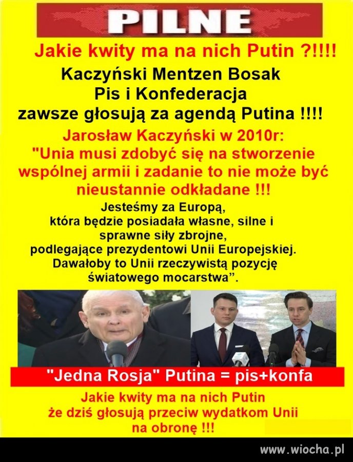 Putin ma na nich bardzo dobre kwity !