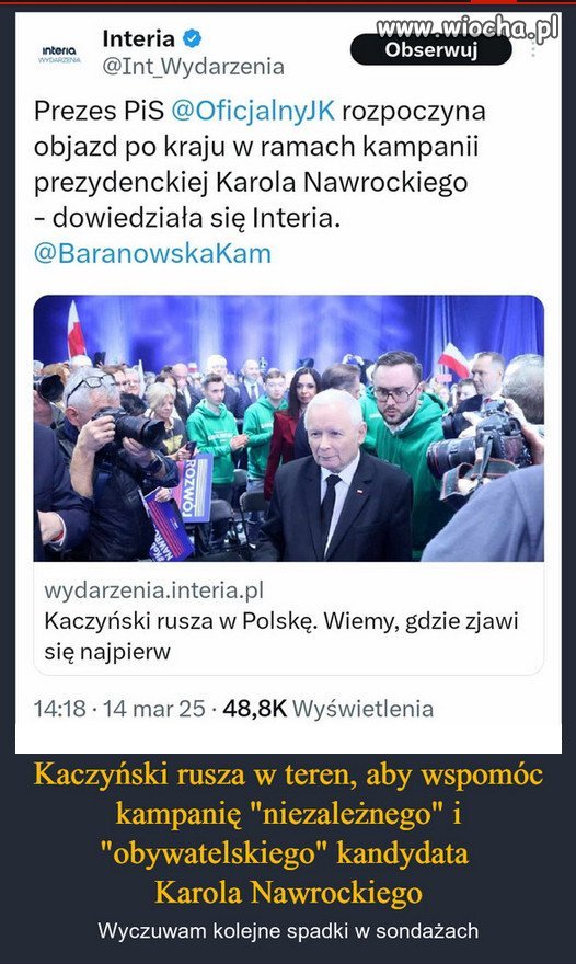 Gdzie diabeł nie pomoże...tam Kaczyńskiego wyśle