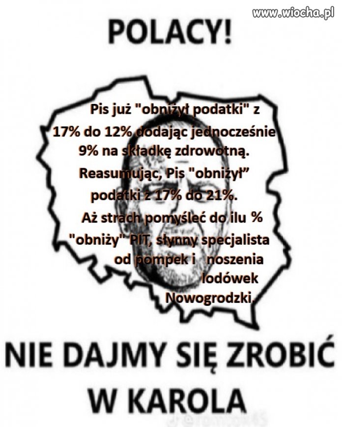 Nowogrodzki pokazał obietnice podatkowe. ''To mój kontrakt z Polakami''