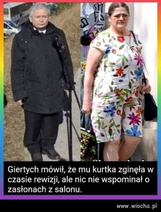 Może zasłon nie było mu szkoda ...