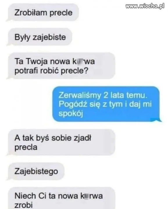 Nie może chyba się pogodzić z rozstaniem 