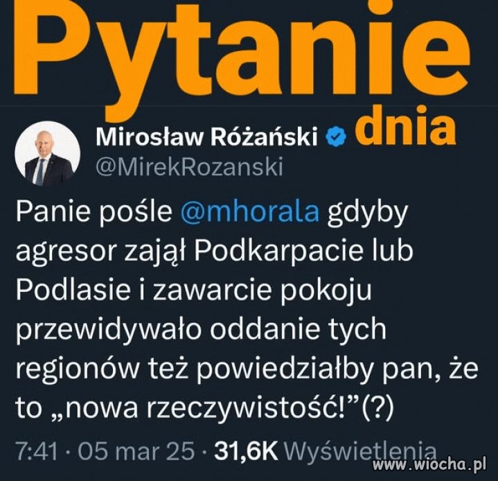 Horała debilu, pytanie do ciebie jest