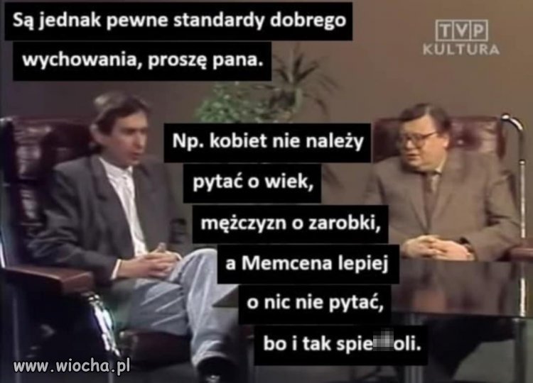Fajny ten Mentzen... taki nie za mądry...