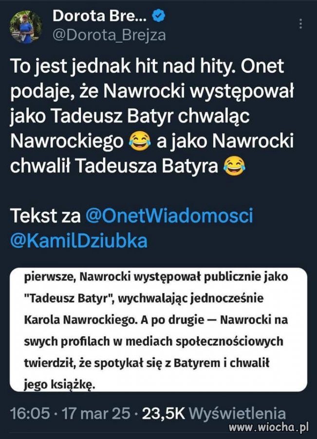 Takich trzech jak nas dwóch...