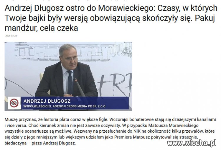 Panika i desperacja Morawieckiego, po zeznaniach Pawła Szopy