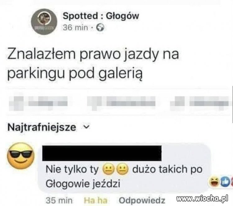 Znalazl prawko 