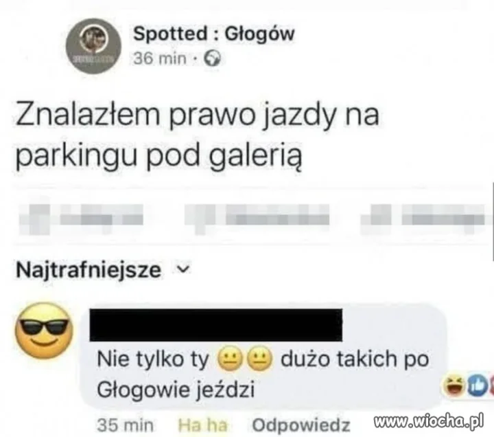 Znalazl prawko 