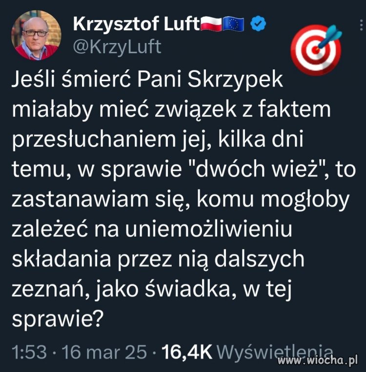 Komu mogło na tym zależeć? No komu?