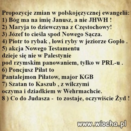 By kościół był bliżej ludzi.