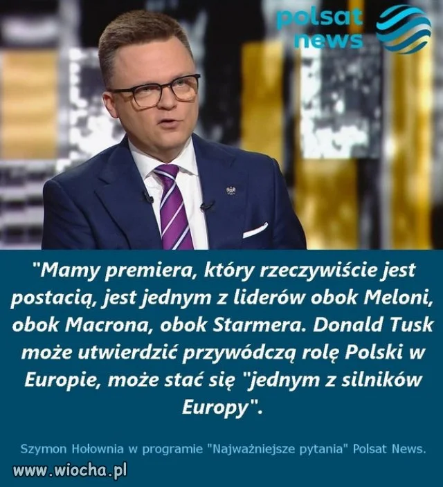 Powiedział prawdę, najlepszy premier na trudne czasy.