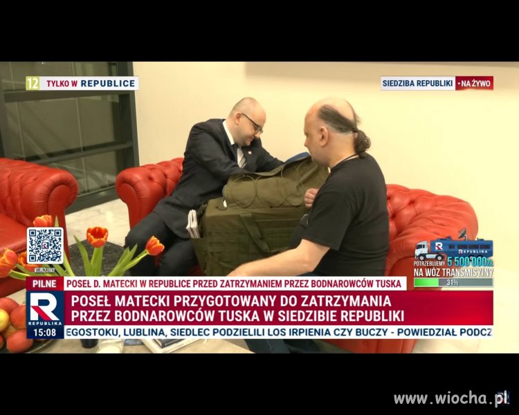 Matecki ma już spakowany mandżur.
