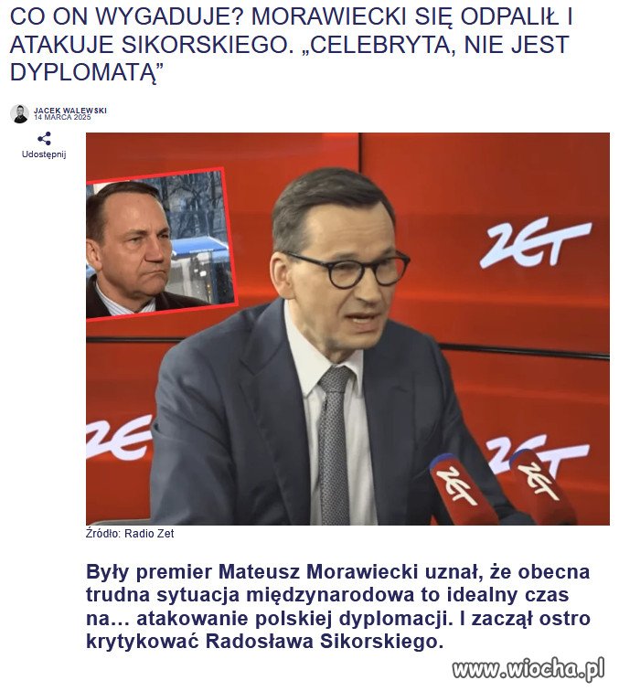 Co on wygaduje? Morawiecki atakuje rząd