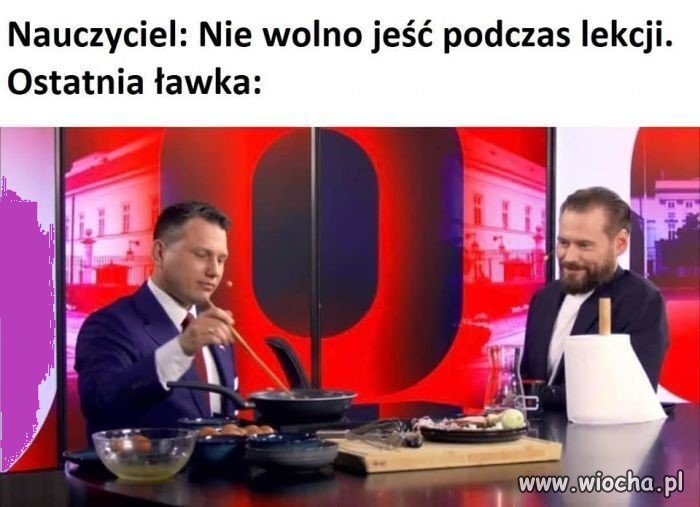 I wchodzi jajecznica na boczusiu