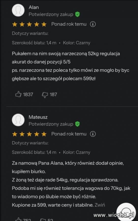 Opinie o produkcie są ważne 