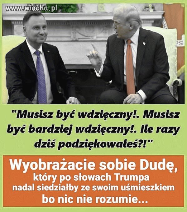 Tak debil by jeszcze podziękował