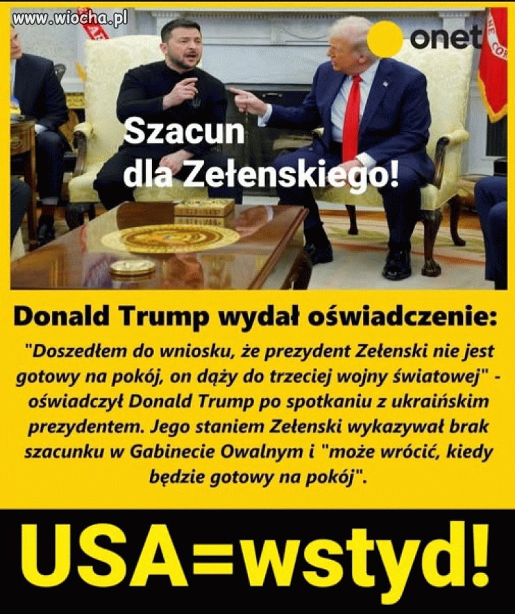 Pomarańczowy idiota Z Ameryki