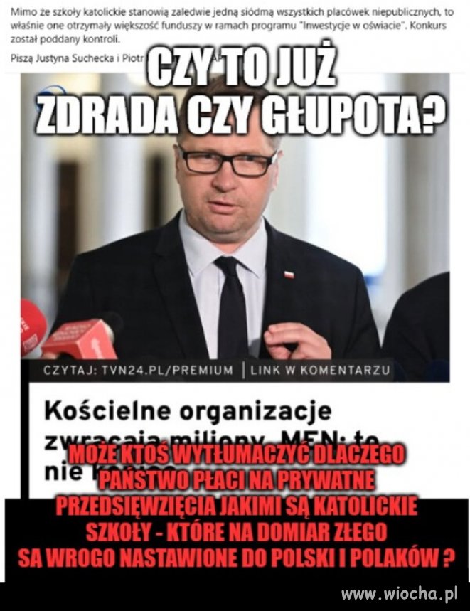 Oczywiście, że to zdrada ! A głupota, to im zawsze towarzyszy