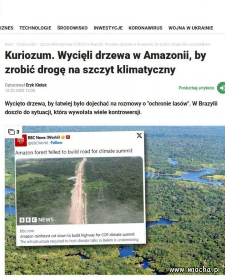 Hipokryzja to drugie imię pseudo ekologów 