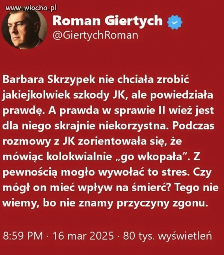 Roman jak zawsze celnie