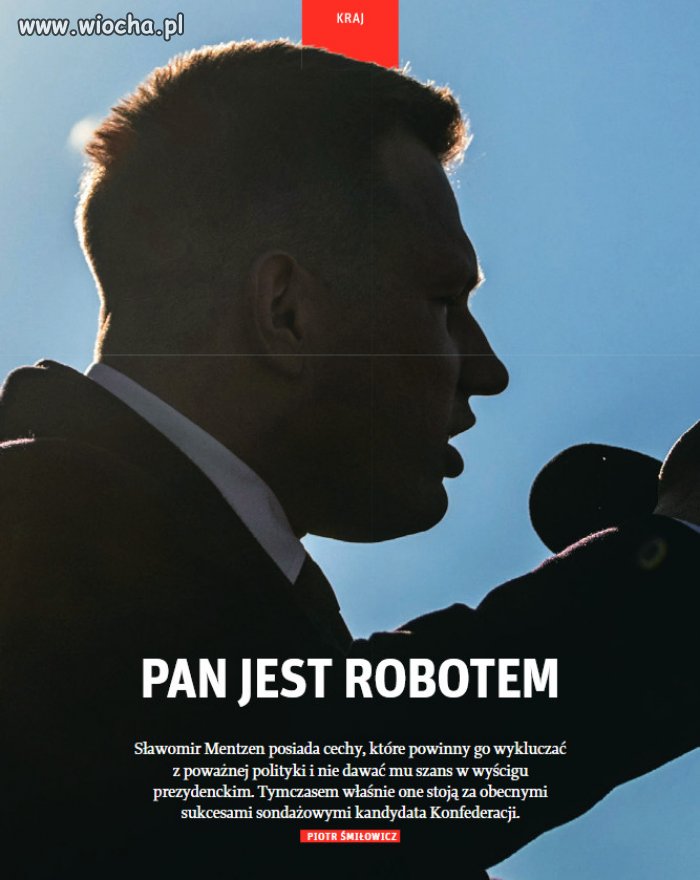 Mentzen to nie "człowiek", to robot pozbawiony empatii!