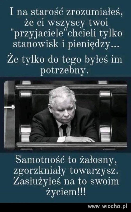 Przegrany, żałosny squrvisynu, może pod koniec swych dni to zrozumiesz