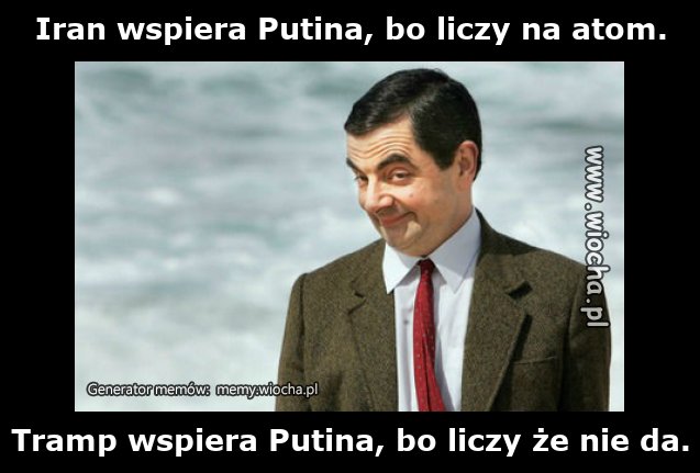 Iran wspiera Putina, bo liczy na atom.