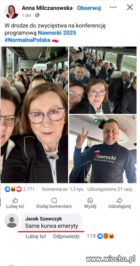 Pielgrzymka autokarowa młodzieży na Nawrockiego